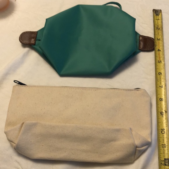 LAUREN RALPH LAUREN  “LRL” canvas CLUTCH & WRISTLET by “J” PERSONAL / MAKE UP - Picture 11 of 12